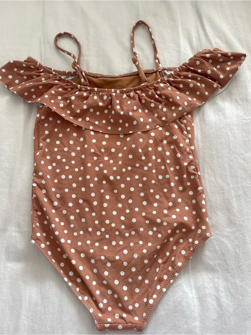 Zara Kids Polka Dot Ruffle One-Piece swimsuit
